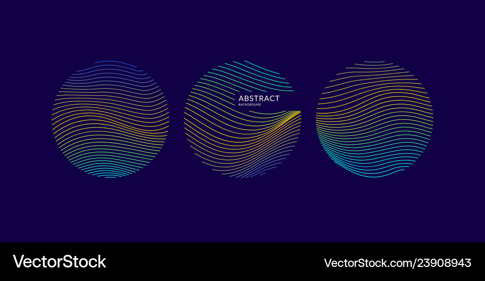 Abstract background with dynamic waves Vector Image