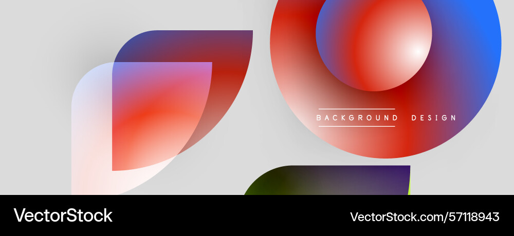 Abstract shapes overlap creating vibrant color Abstract shapes overlap creating vibrant color Vector Image