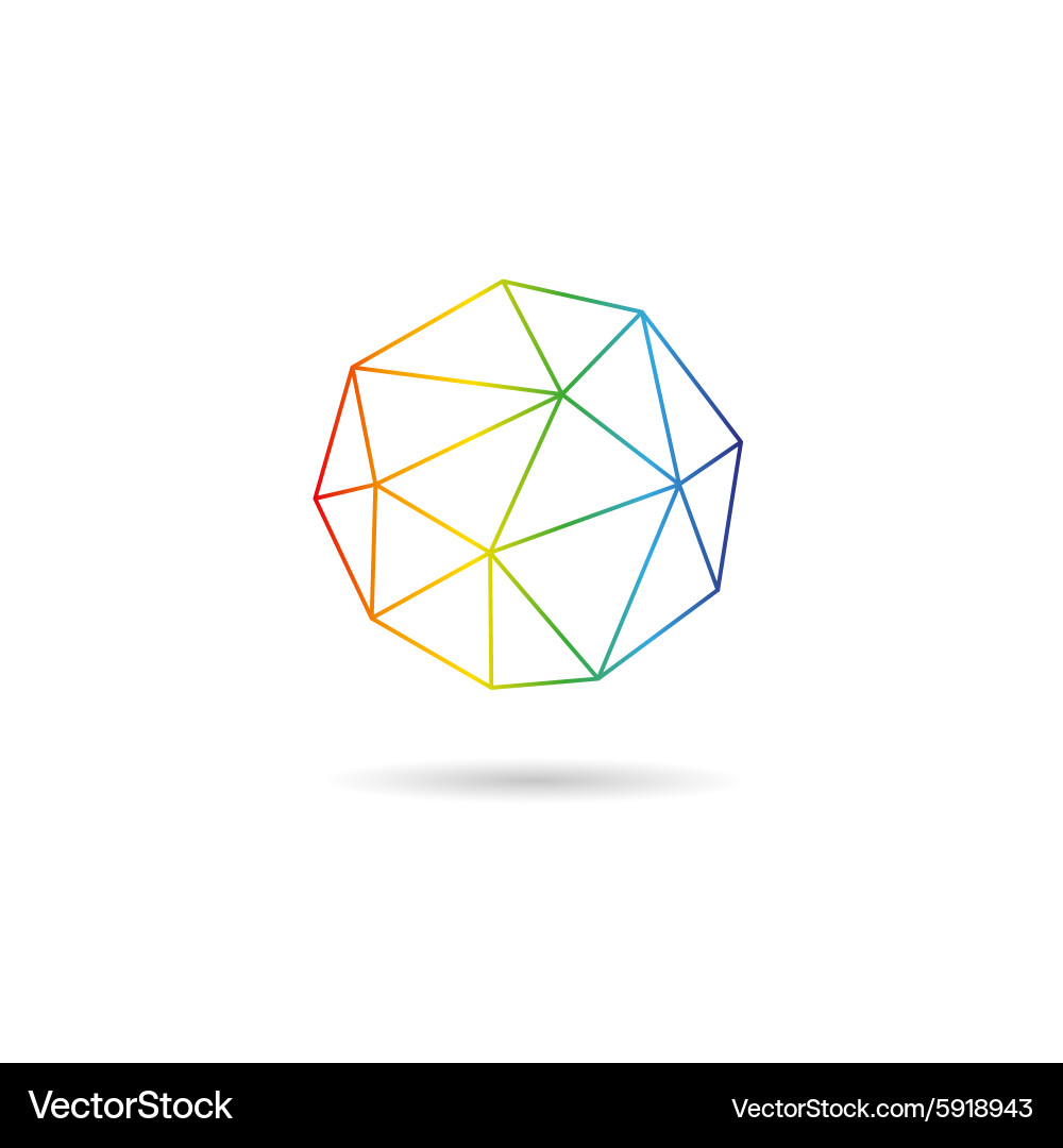 Abstract Sphere Icon Royalty Free Vector Image