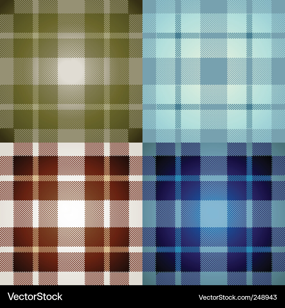 Plaid Patterns Vector Image