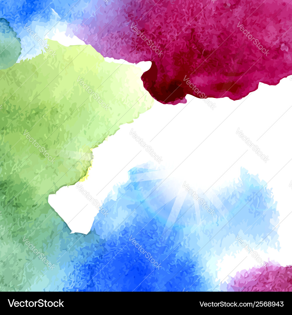 Vibrant Watercolor Splash vector image