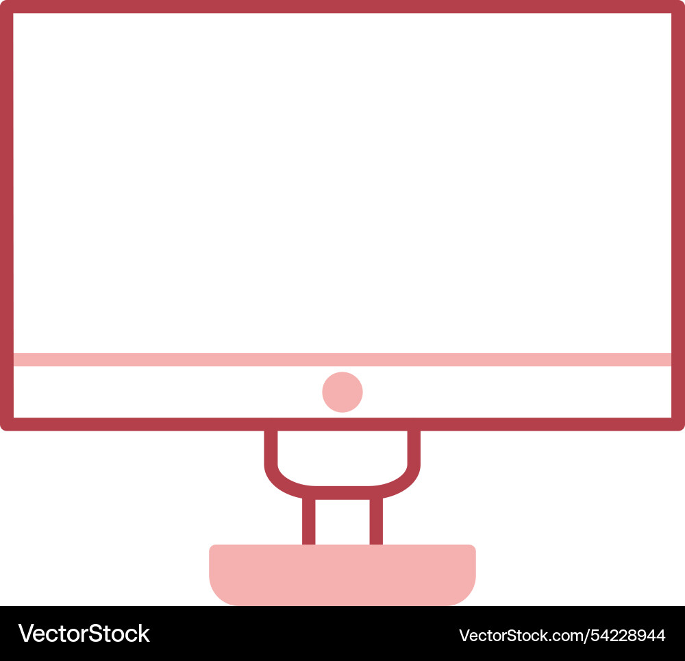 Computer line fill icon Vector Image