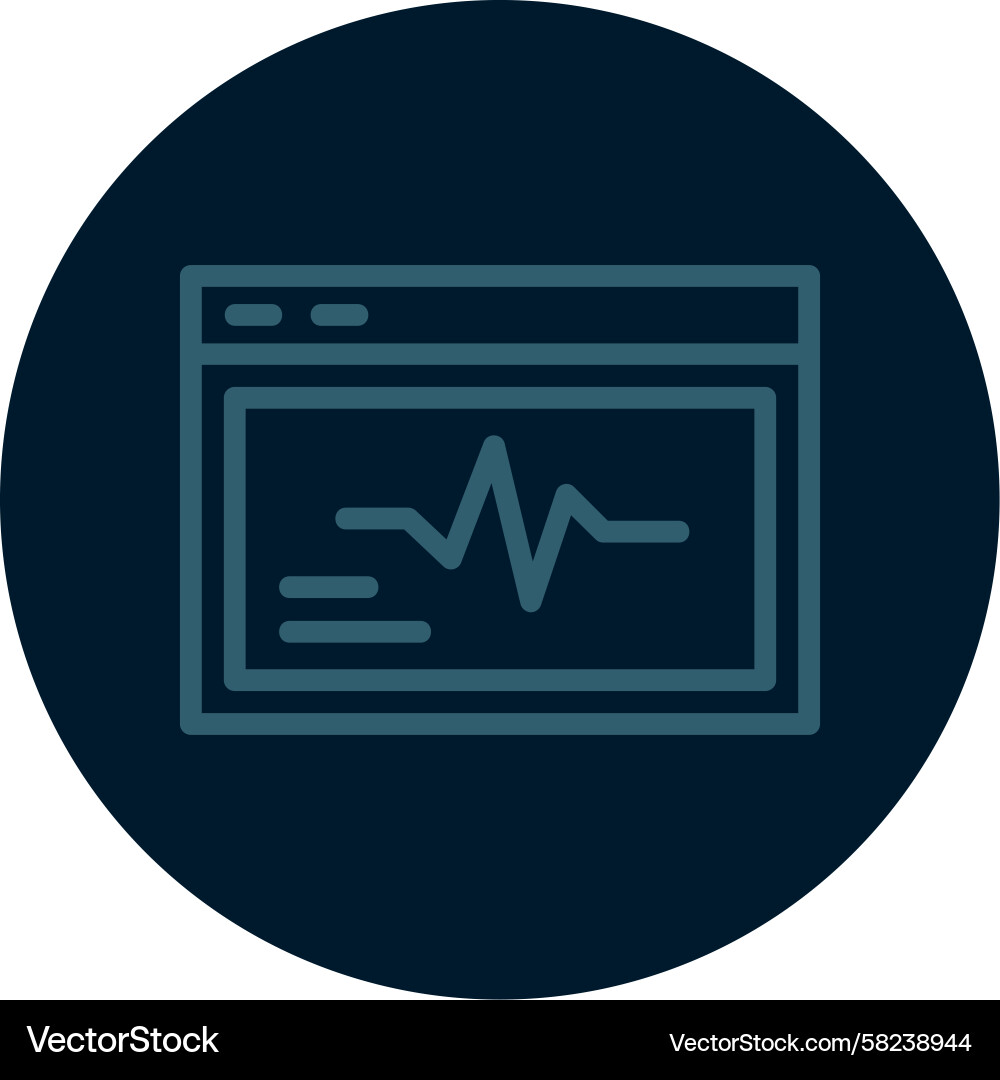 Multi-Color Spark Line Icon Vector Image