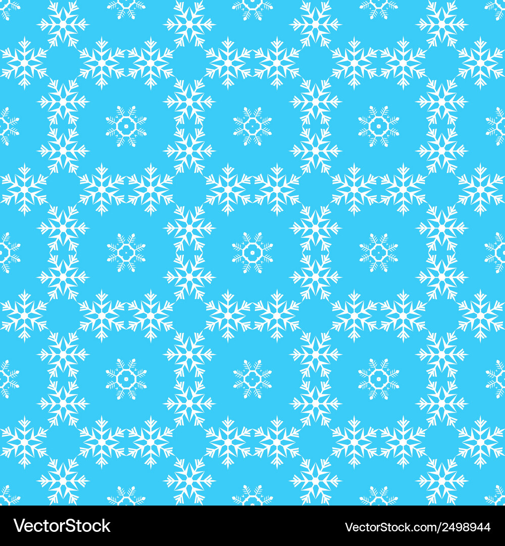 Pattern from snowflake Vector Image