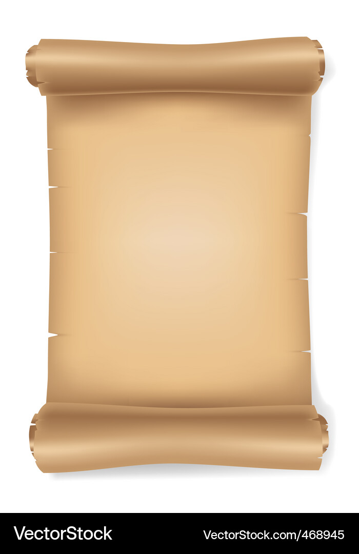 Antique Parchment Scroll Vector Image