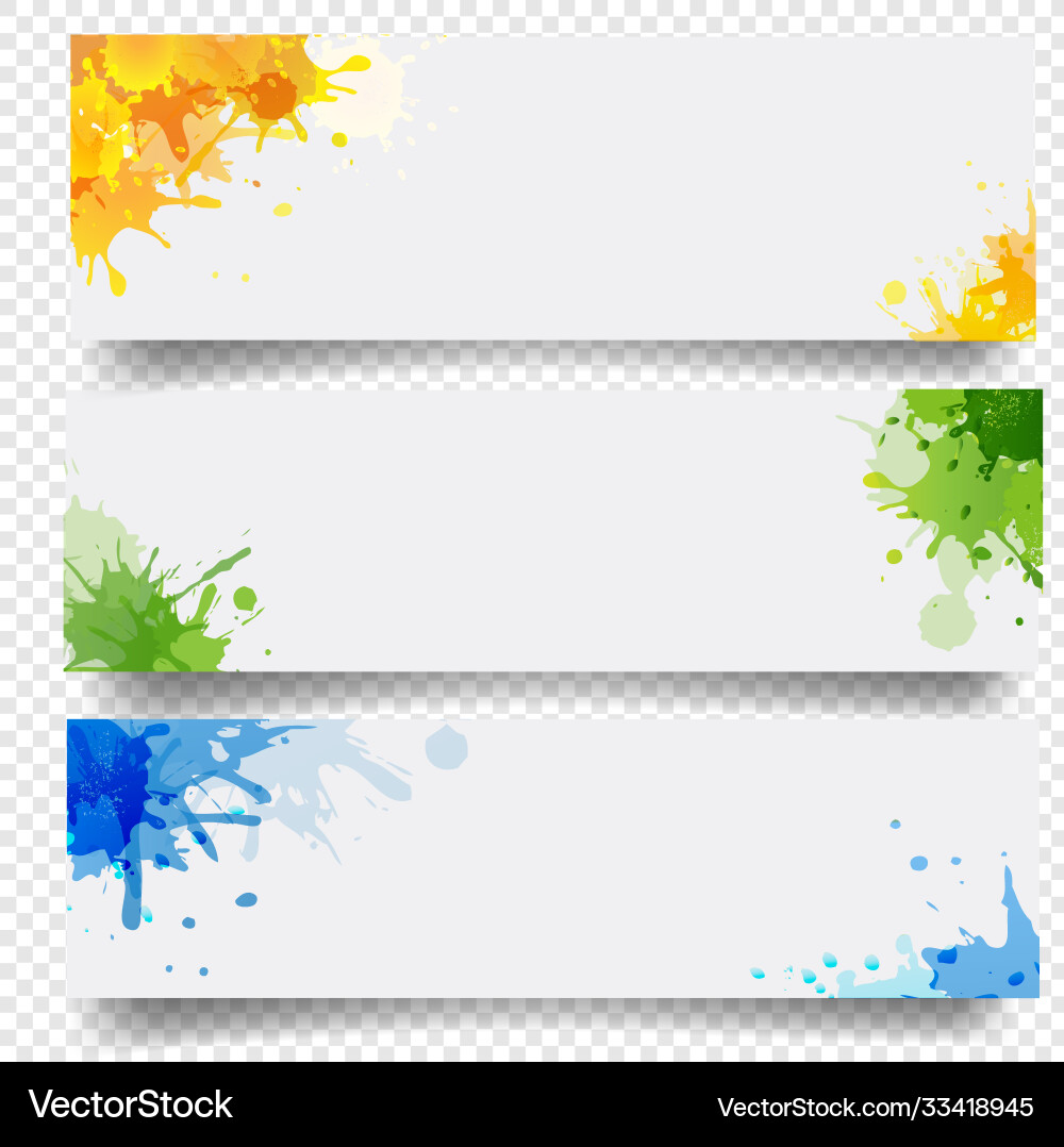 Banner mit Blobs isolierten weißen Hintergrund Banner mit Blobs isolierten weißen Hintergrund vektorbild