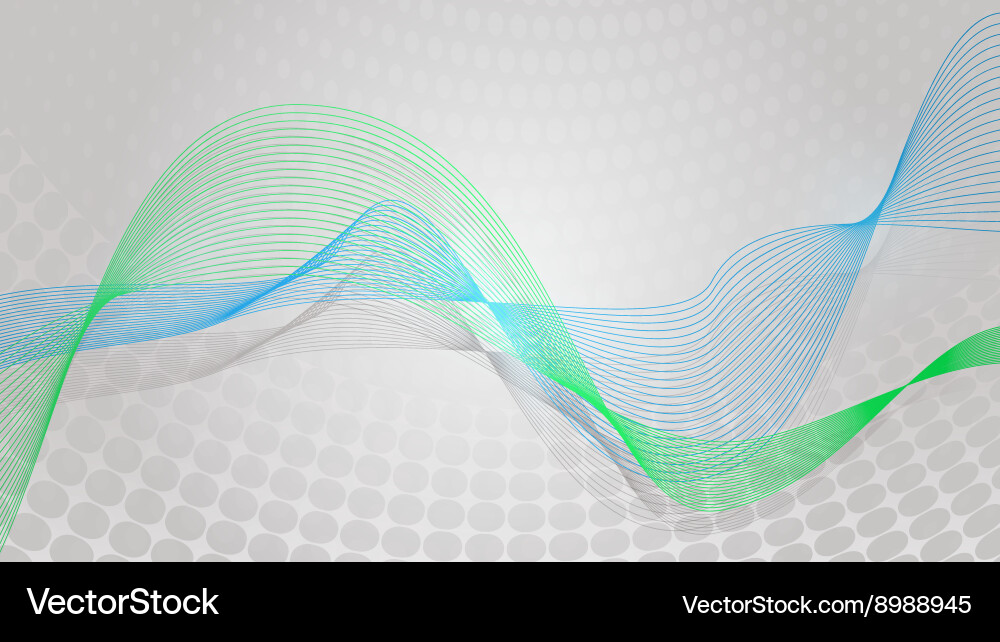 Dynamic Line Waves vector image