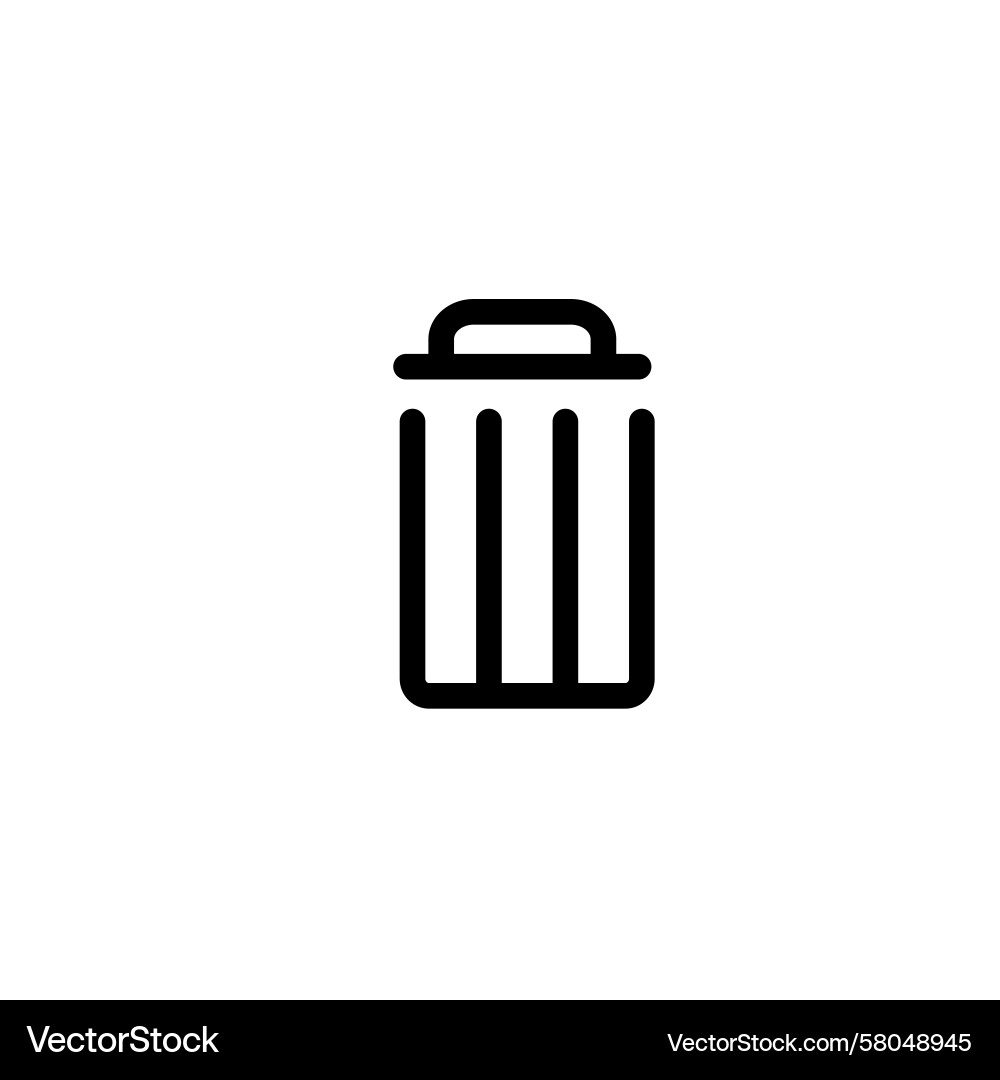 Icon interface website delete button Icon interface website delete button Vector Image
