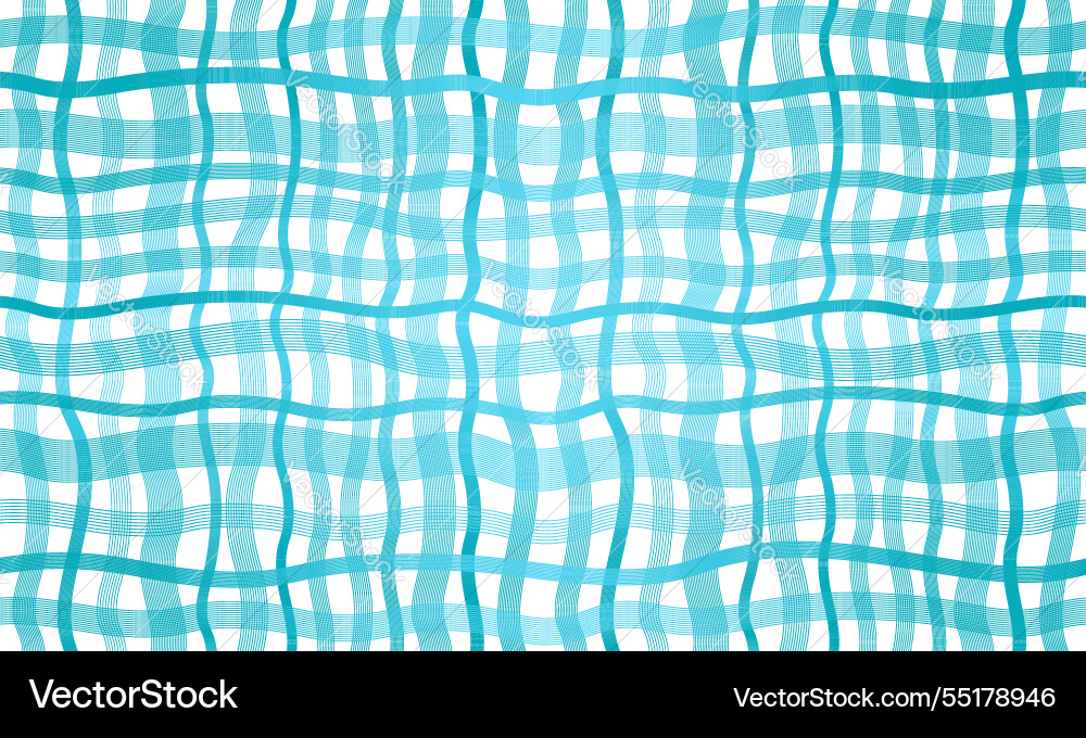 Abstract blue gradient seamless pattern with wave Vector Image
