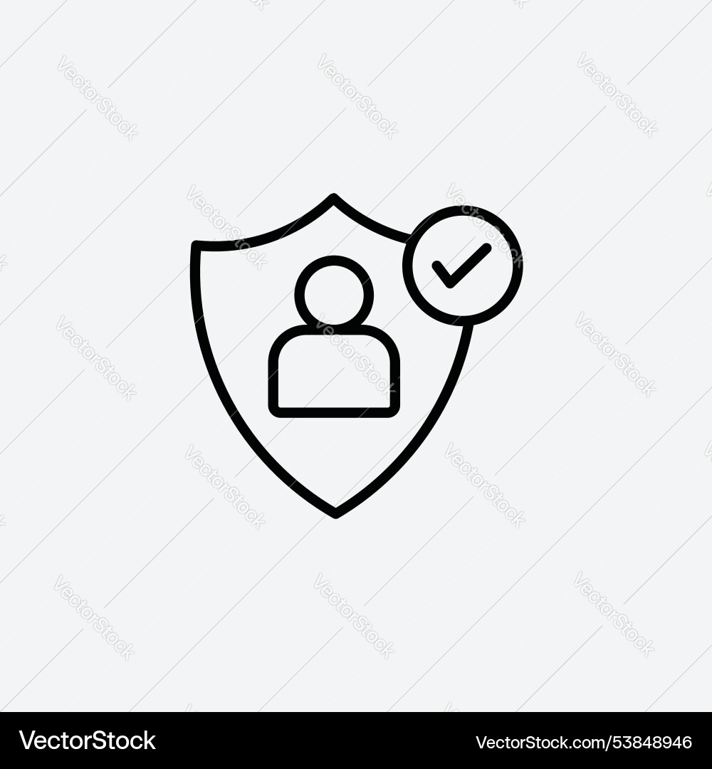 Authentication icon set Vector Image