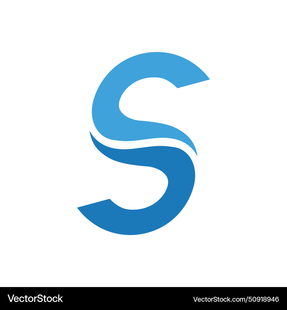 Letter s logo icon design template elements Vector Image