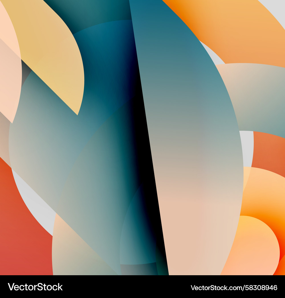 Overlapping Color Gradients Vector Image