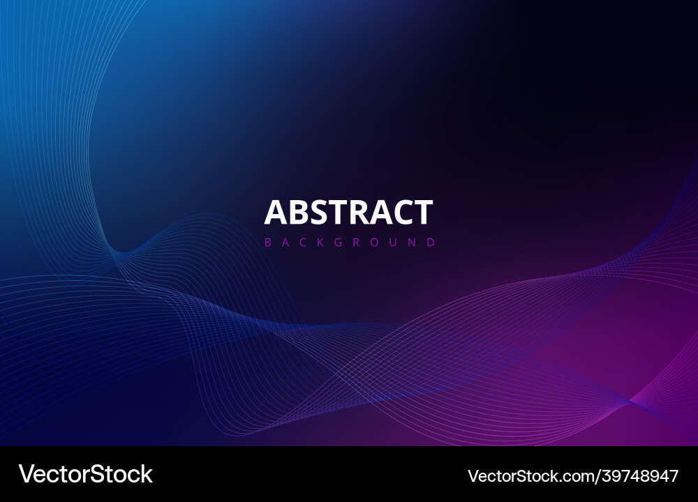 Dark Abstract Wave Gradient Background vector image