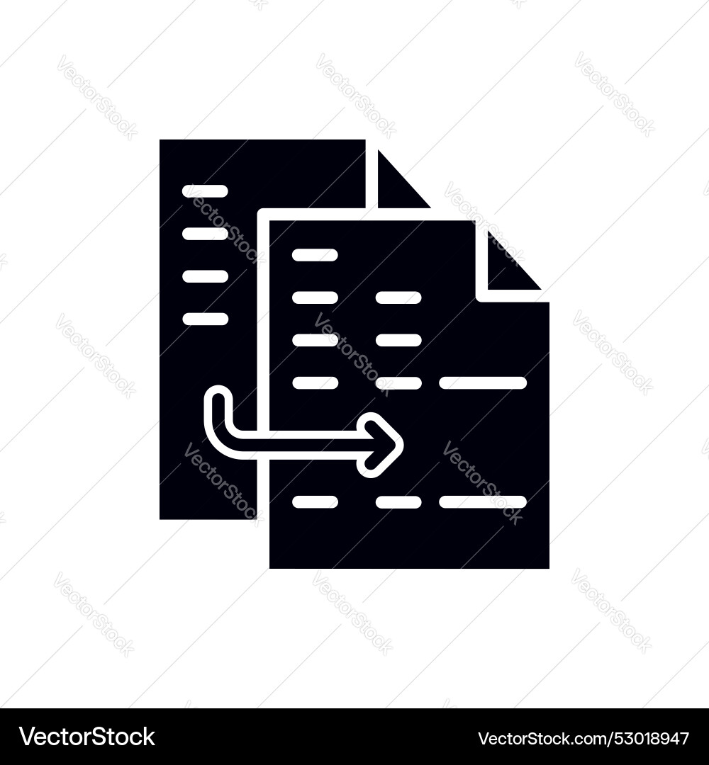 Duplicate icon set copy data files symbol Vector Image
