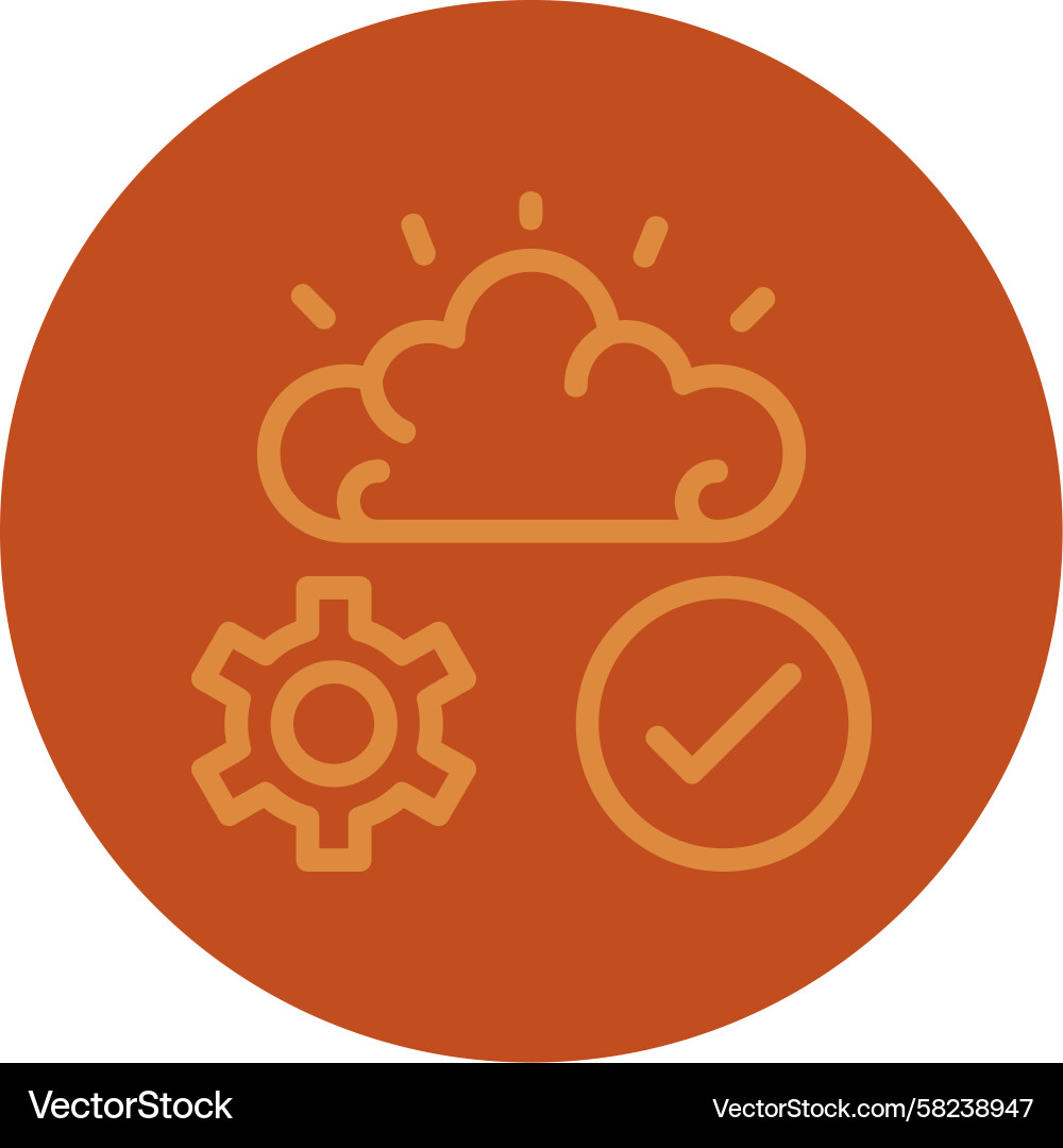 Instant IQ Line Icon - Multi Color Vector Image