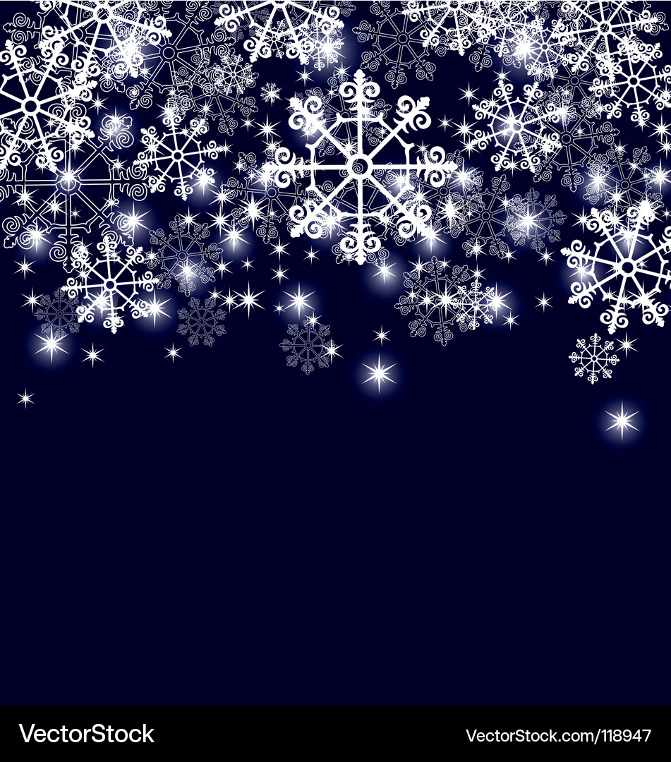 Snowflake Background Vector Image