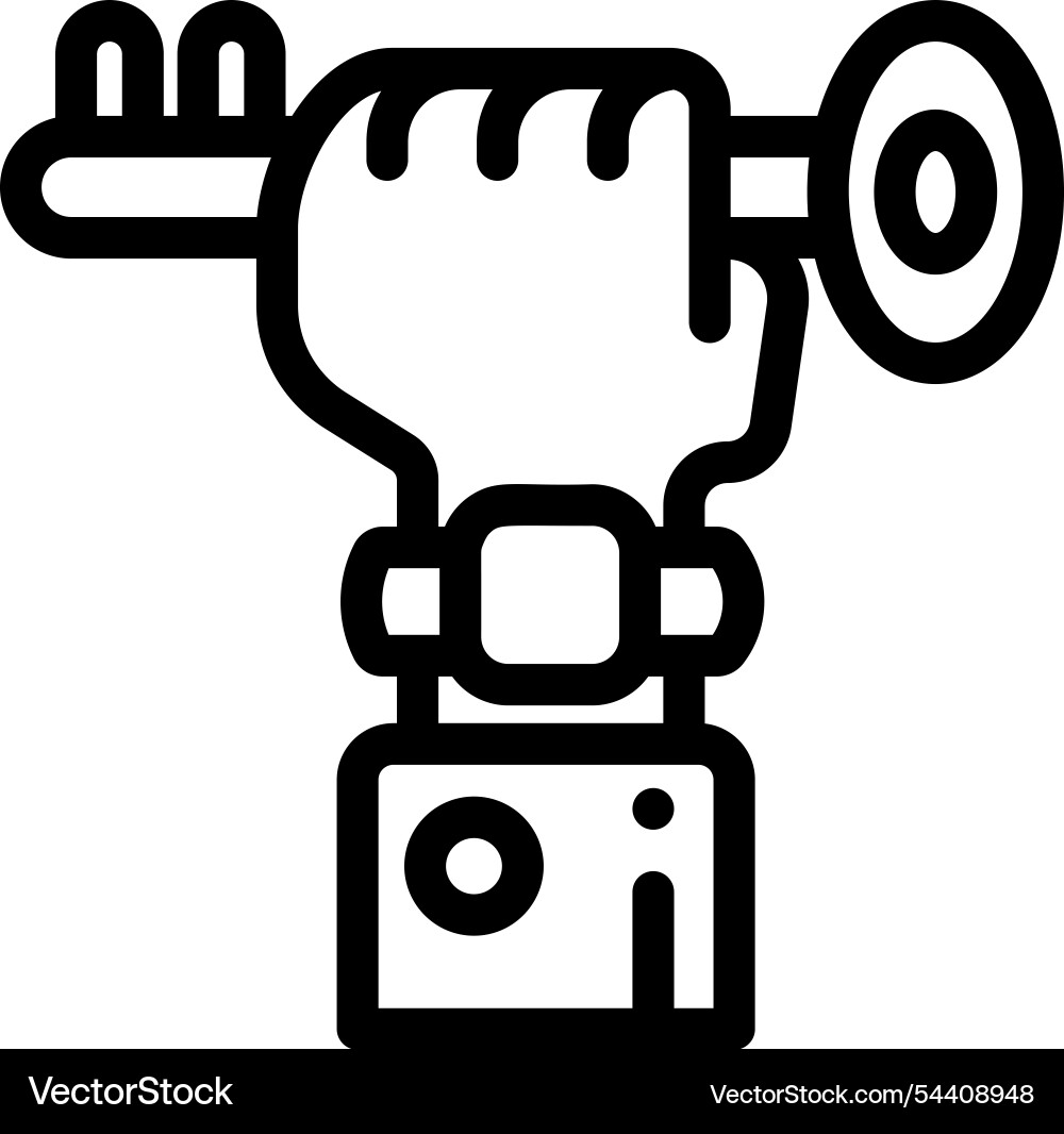 Key icon thin linear style design isolated vector image