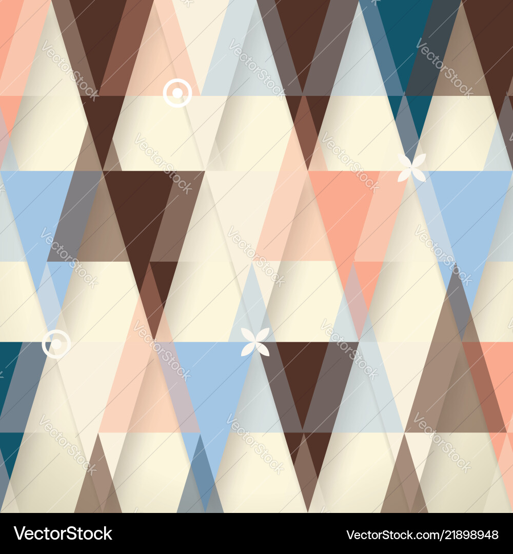 Retro Memphis Geometric Pattern vector image