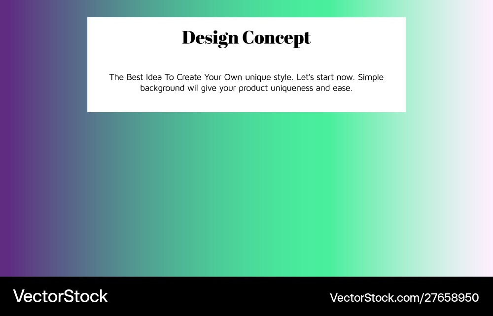 Abstract colorful gradient landing page template vector image