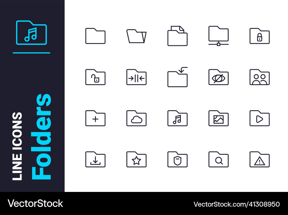 File organization and document archive icons set File organization and document archive icons set vector image