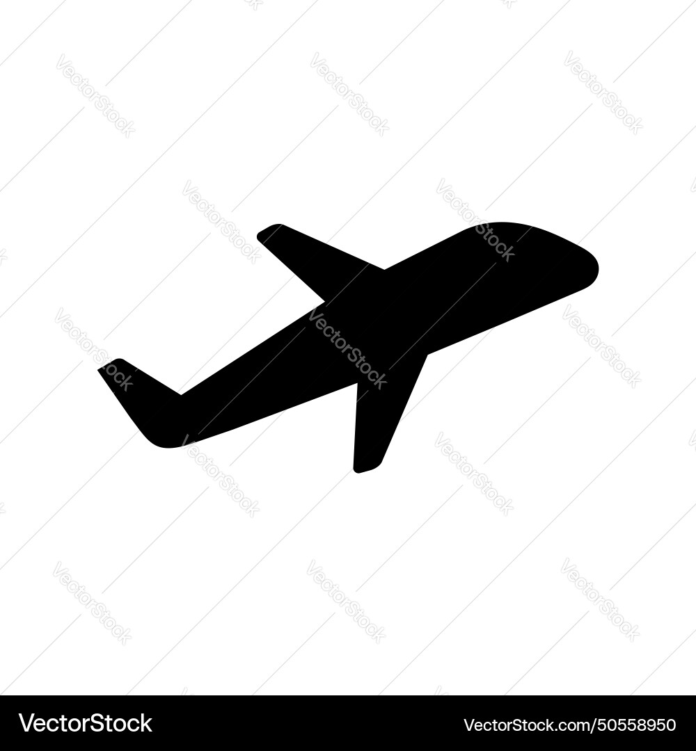 Flugzeug Silhouette Seitenansicht Icon isoliert Flugzeug Silhouette Seitenansicht Icon isoliert vektorbild