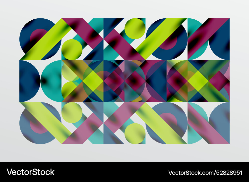 Circles and shadows colorful round elements Circles and shadows colorful round elements vector image