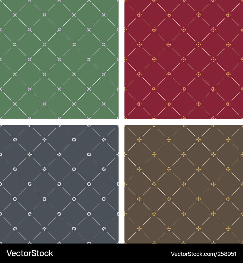 Classical Seamless Patterns vector image