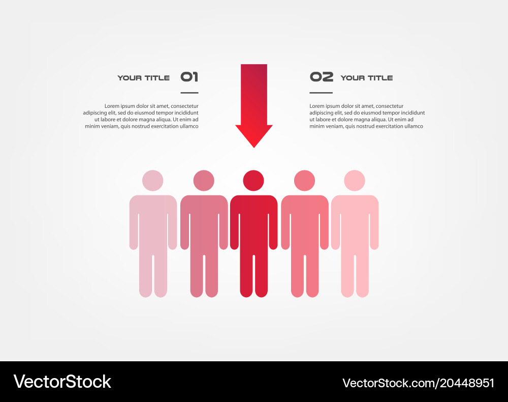 Target infographics with arrows element of chart Vector Image