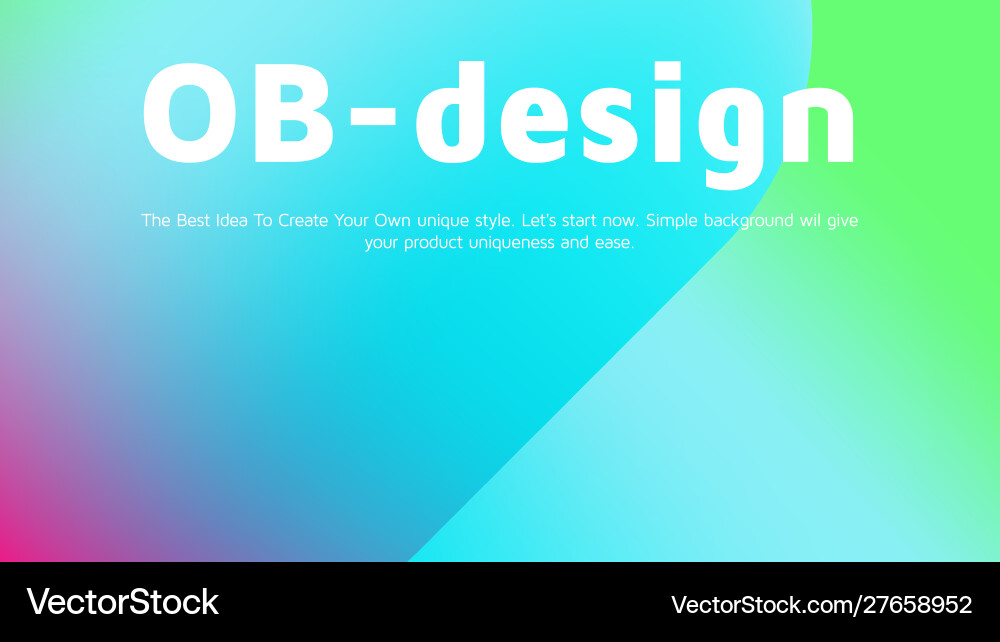 Abstract colorful gradient landing page template Abstract colorful gradient landing page template vector image