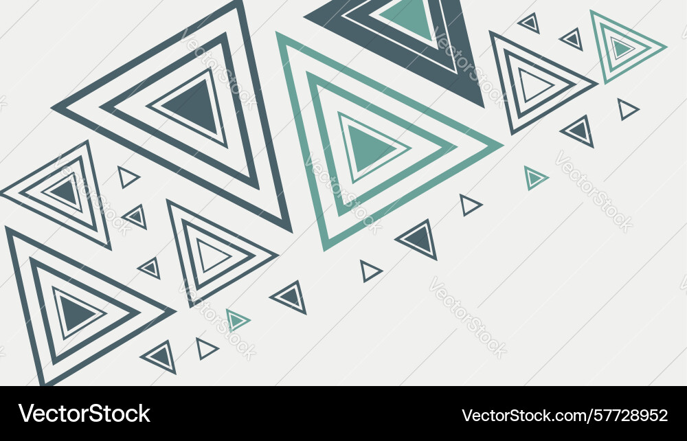 Abstract repeating triangle border pattern vector image