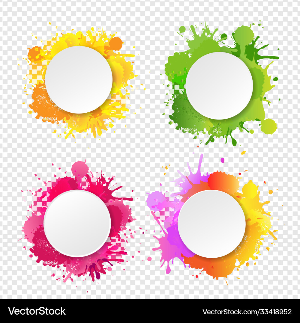 Banner mit blobs transparentem Hintergrund Banner mit blobs transparentem Hintergrund vektorbild