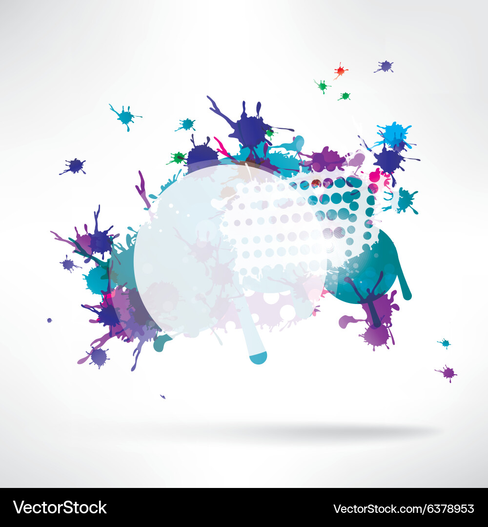Abstract background with splash vector image