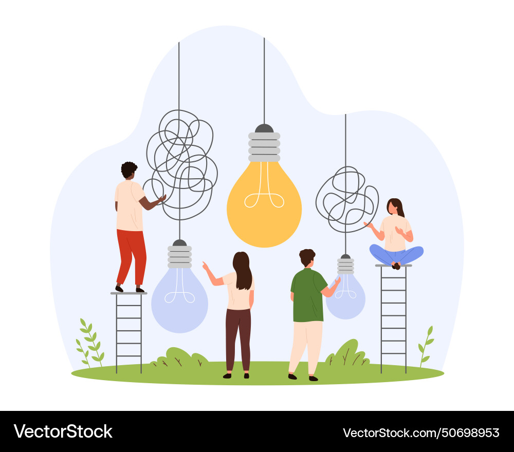 Creative idea to solve problem goal understand Vector Image