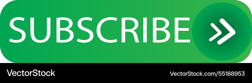 Subscribe button green file eps Vector Image