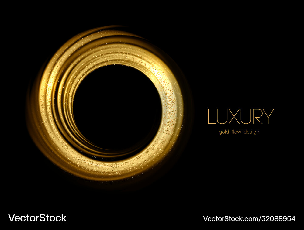 Abstract shiny color gold wave design element Abstract shiny color gold wave design element vector image