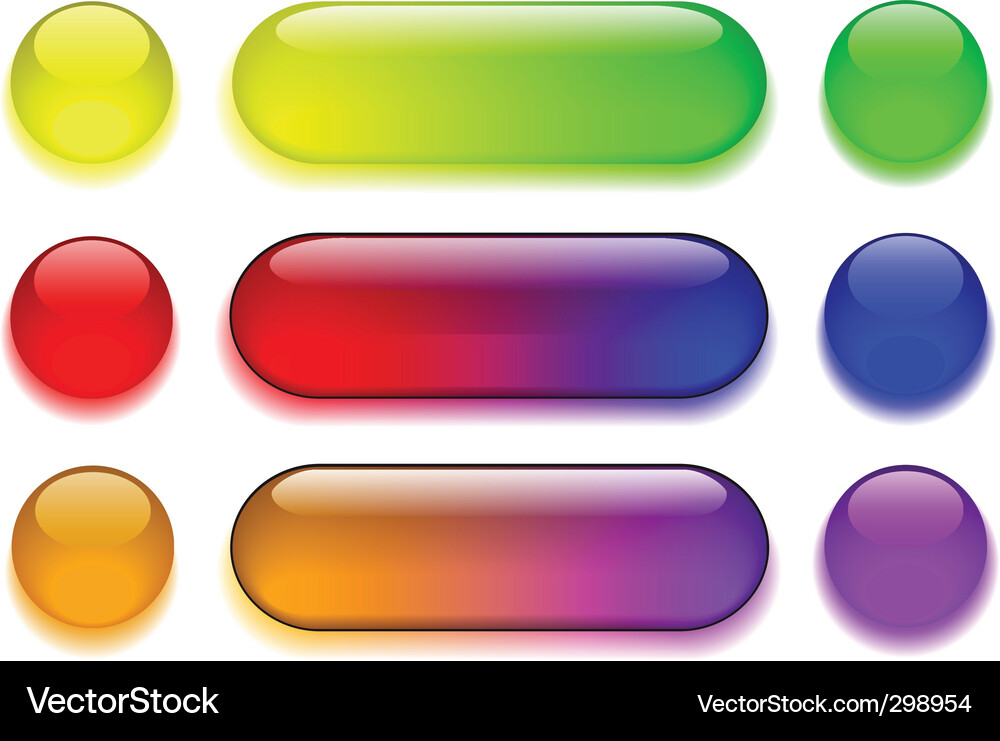 Buttons Vector Image
