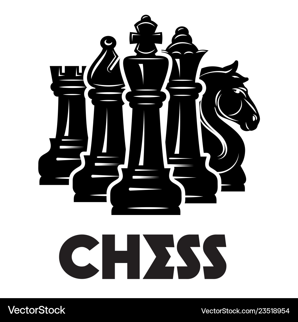 Chess Pattern - Monochrome Strategy Vector Image