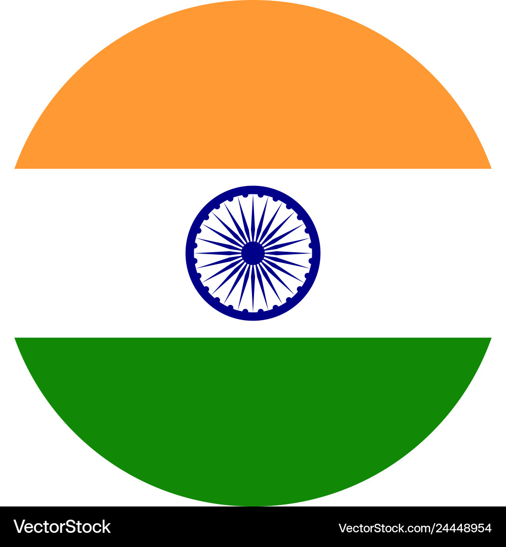 India flag icon isolate print vector image