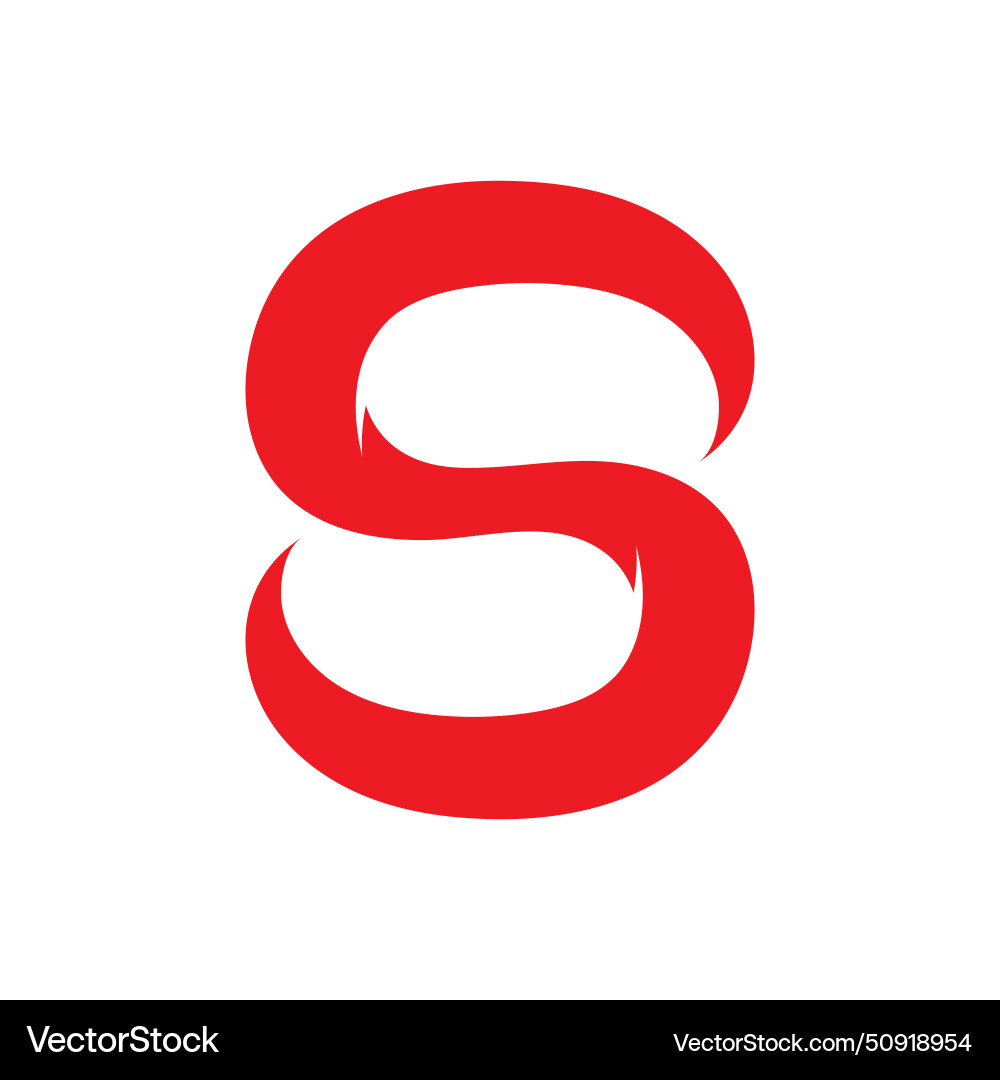 Letter s logo icon design template elements Vector Image