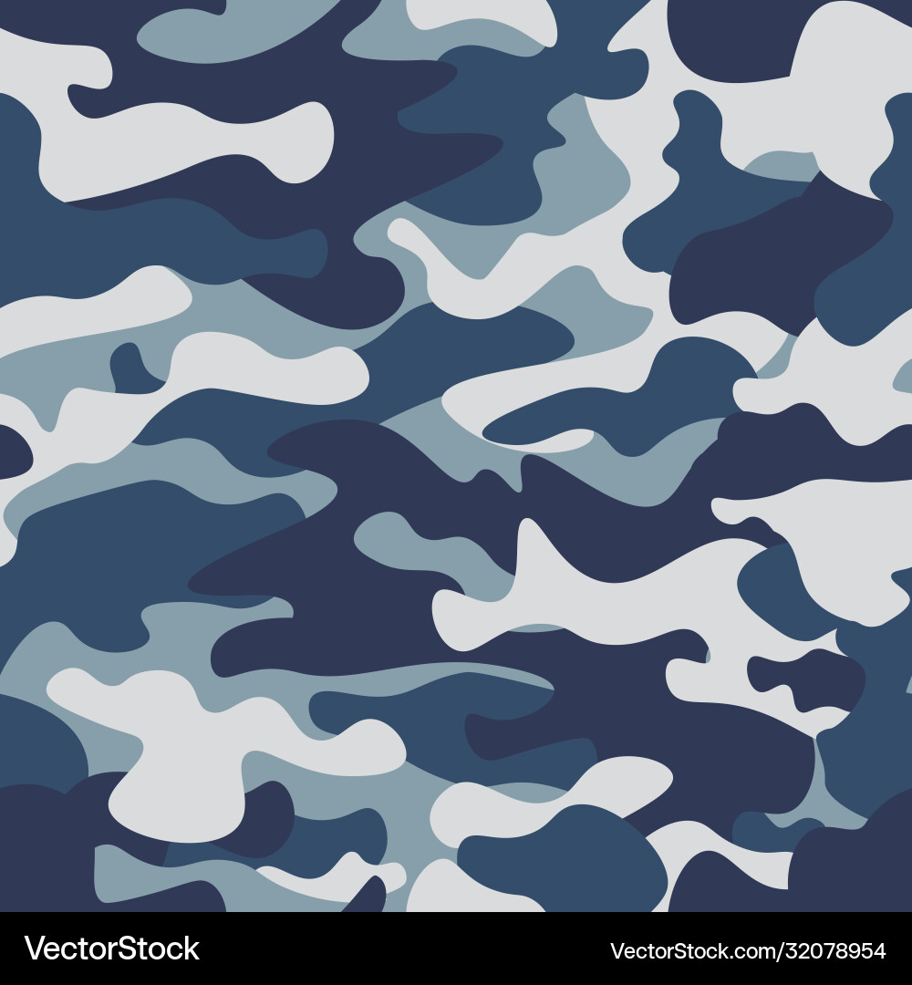 Seamless camouflage pattern background classic Vector Image