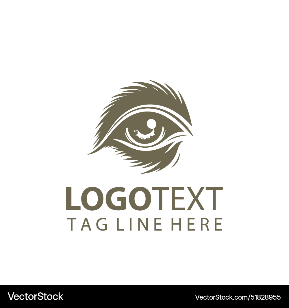 Animal eye logo Royalty Free Vector Image VectorStock
