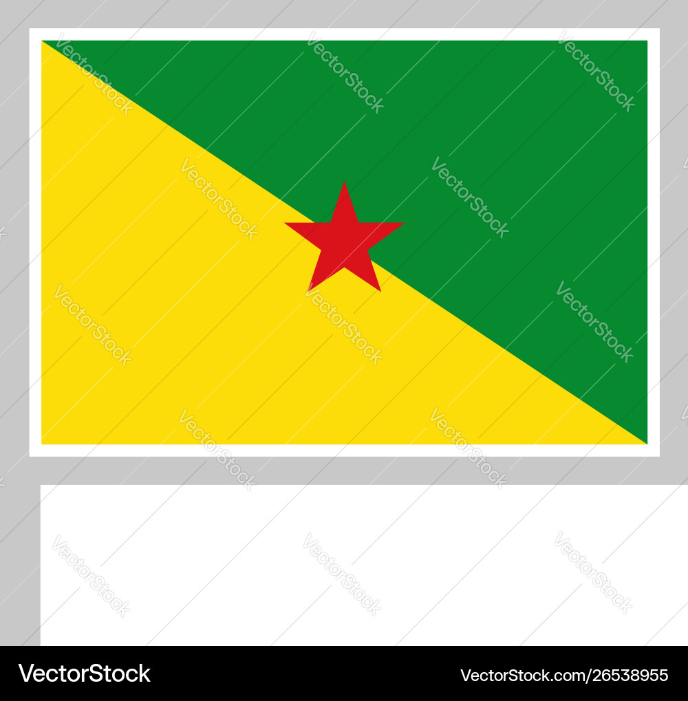 Flag on flagpole rectangular shape icon white Vector Image