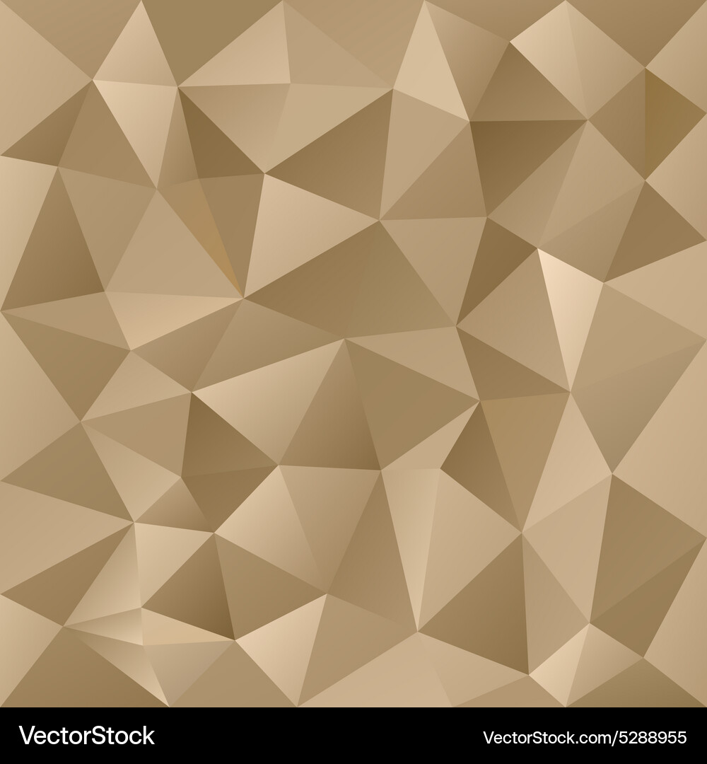 Metallic Gold Triangular Pattern Vector Image