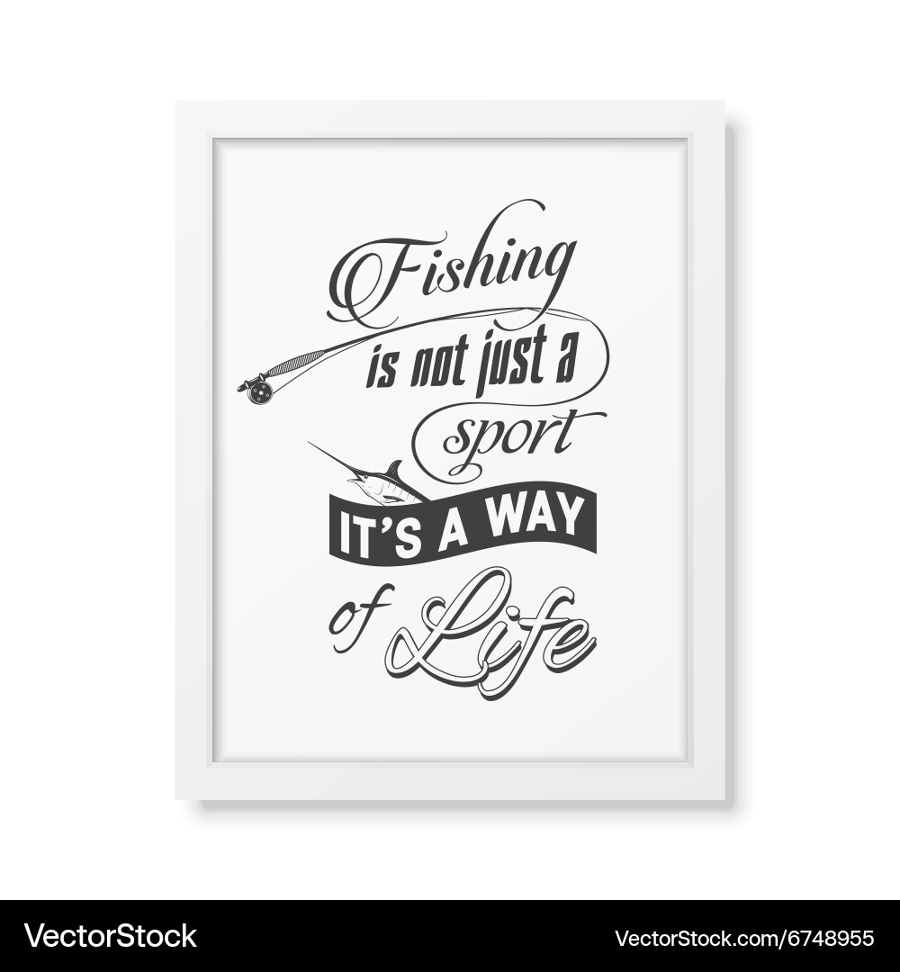 Quote typographical background in the white frame Vector Image