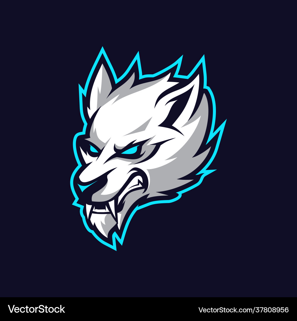 Wolves mascot esport logo Wolves mascot esport logo vector image