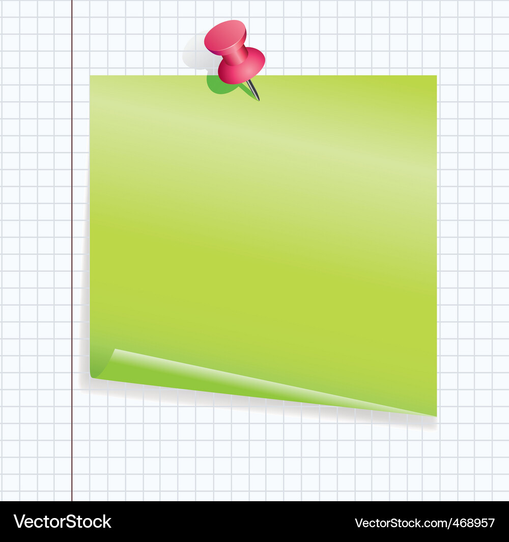 Blank Paper with Grid Vector Image