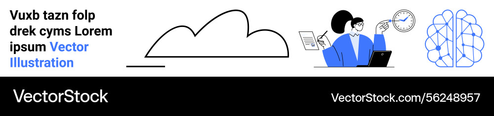 Cloud computing concept with digital tools Cloud computing concept with digital tools vector image