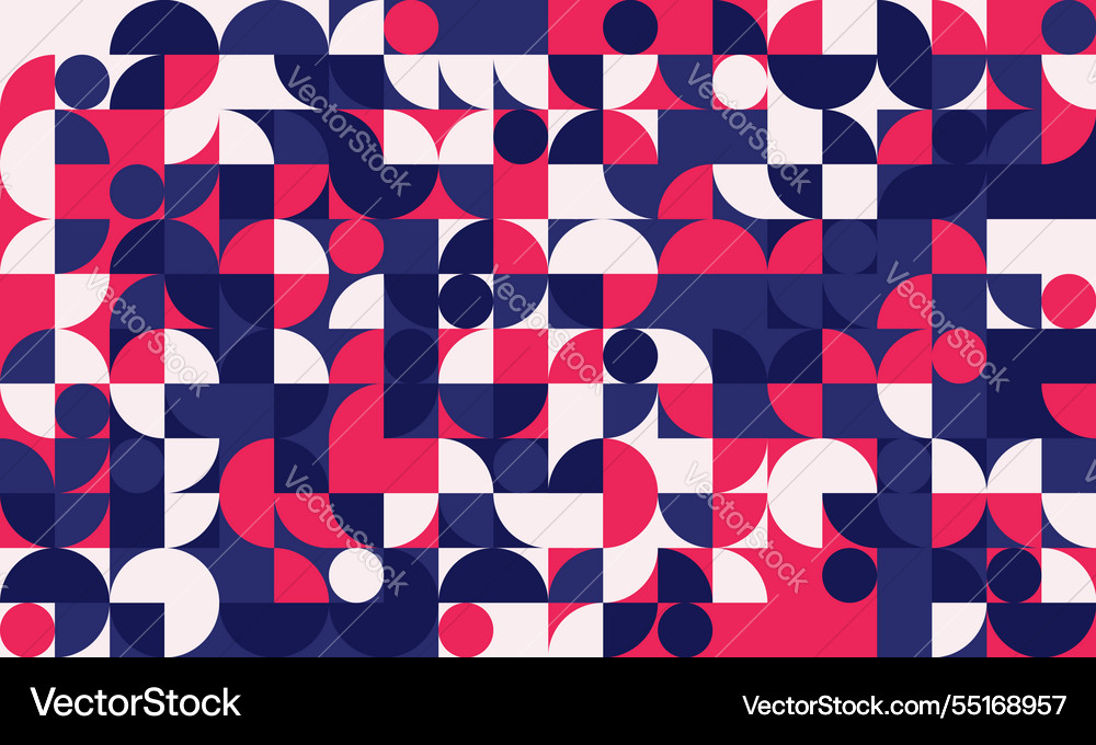 Seamless geometric pattern with textured shapes Vector Image