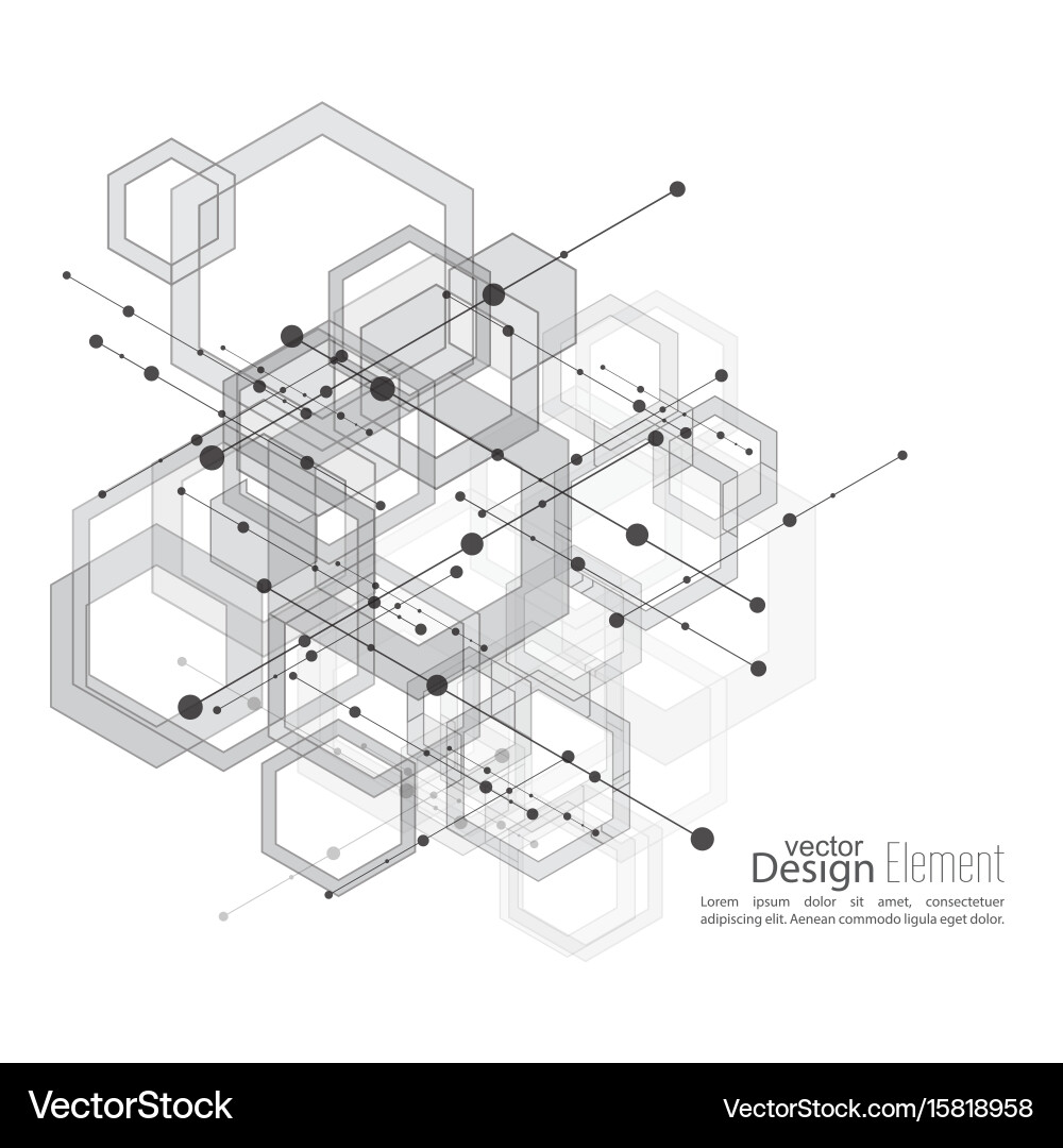 Abstract Particle Network vector image