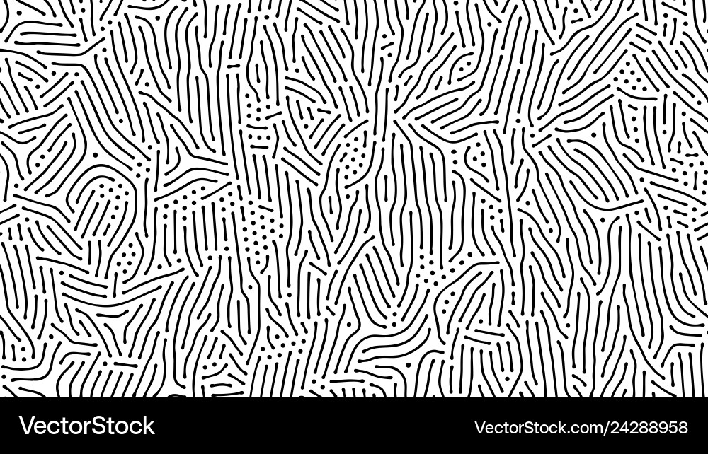 Diffusion Pattern - Organic Lines Vector Image